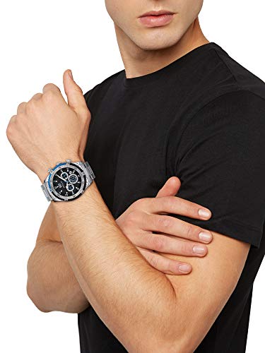 Reloj Breil colección Race Watches, Movimiento Chrono de Cuarzo y Brazalete de Acero para Hombre ES One Size