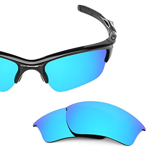 Revant Lentes de Repuesto Compatibles con Gafas de Sol Oakley Half Jacket 2.0 XL, Polarizados, Azul Hielo MirrorShield