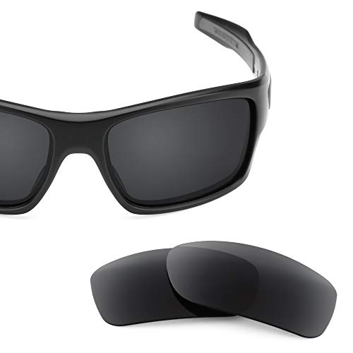 Revant Lentes de Repuesto Compatibles con Gafas de Sol Oakley Turbine, Polarizados, Elite Negro Furtivo