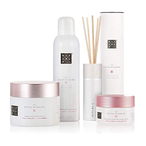 RITUALS The Ritual of Sakura Set de regalo grande, cuidado ritual refrescante para hombre y mujer, incluye Filabé Toallitas de limpieza. Más sets a elección en esta página