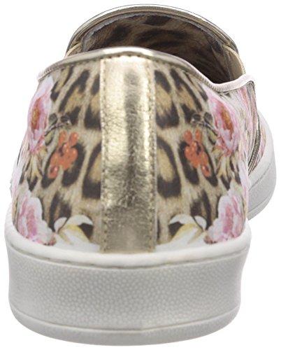 Roberto Cavalli Junior Slip-ON - Zapatilla Deportiva de Raso niña, Color Beige, Talla 39