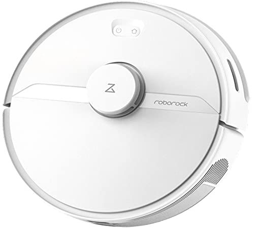 Roborock S6 Pure - Robot de Limpieza y succión (Potencia de aspiración 2000Pa, batería 150min, Polvo de 460ml, Agua de 180ml, 69dB, algoritmo de Ruta Adaptable, Control por App y Voz) Blanco