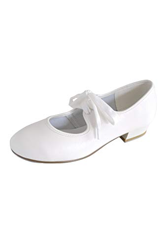 Roch Valley - Zapatos de tacón bajo para mujer, Blanco, 39.5 EU