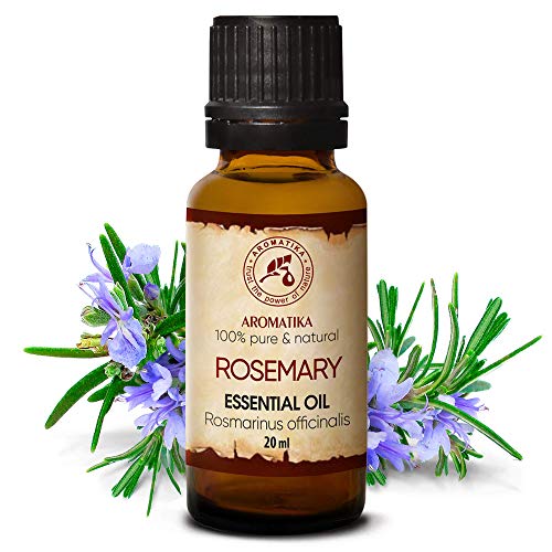 Rosmarinus Officinalis - Aceite Esencial de Romero 20ml para Difusores - Aceite Corporal - Suplementos Capilares