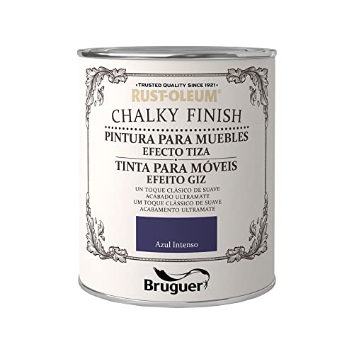 Rust-Oleum Bruguer Chalky Finish pintura para muebles Azul Intenso 750 ml