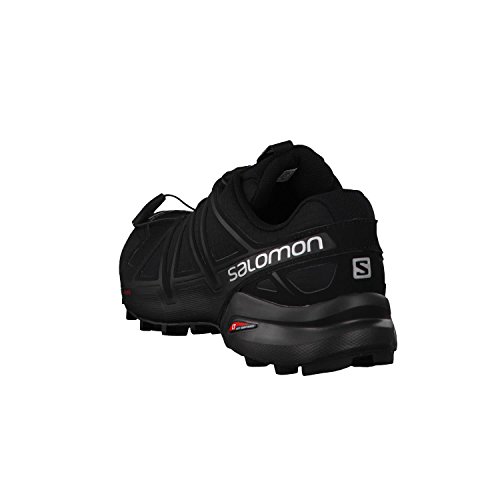 Salomon Speedcross 4, Zapatos de Trail Running Hombre, Negro (Black/Black/Black Metallic), 46 EU