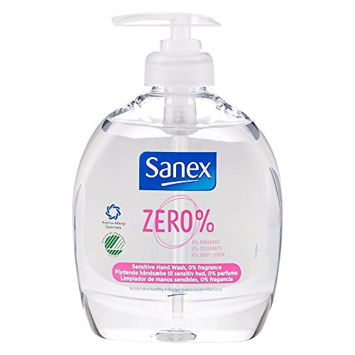 Sanex Zero% Sensitive, Jabón de Manos - Lote 3 uds x 300 ml