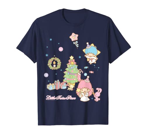 Sanrio Little Twin Stars Gráfico navideño festivo Camiseta