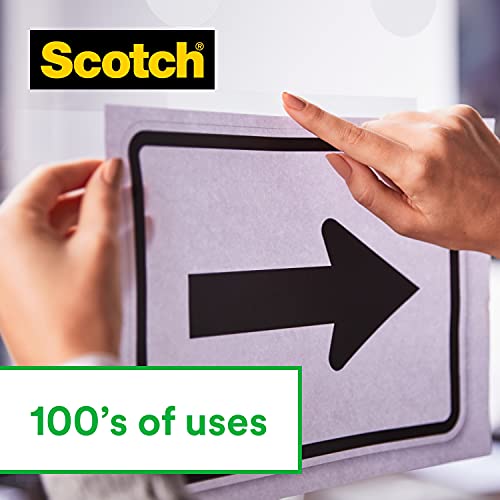 Scotch Magic Cinta Adhesiva Invisible - 1 Rollo de 19mm x 33m - Cinta Adhesiva de Uso General para Reparación, Etiquetado y Sellado de Paquetes y Documentos