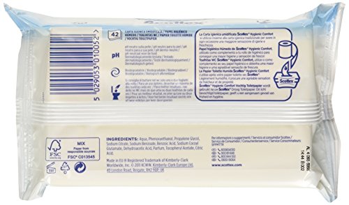 Scottex Fresh Papel Higiénico Humedo - 38 toallitas, el paquete puede variar