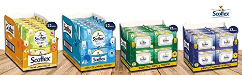 Scottex Spa Sensation Papel Higiénico Húmedo - 12 packs de 66 uds (792unidades)