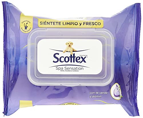 Scottex Spa Sensation Papel Higiénico Húmedo - 12 packs de 66 uds (792unidades)