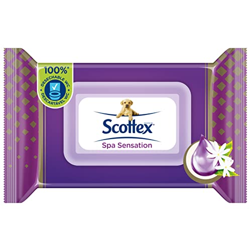 Scottex Spa Sensation Papel Higiénico Húmedo - 74 Servicios