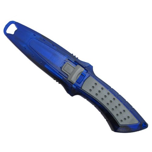 Scuba Choice Cuchillo de Buceo de bajo Volumen Acero Inoxidable Punta Roma BCD, Azul