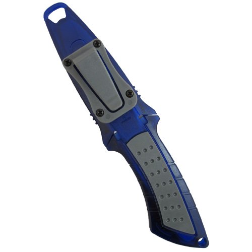 Scuba Choice Cuchillo de Buceo de bajo Volumen Acero Inoxidable Punta Roma BCD, Azul