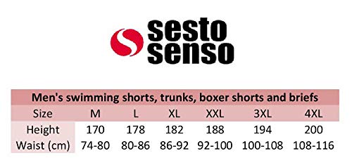 Sesto Senso Tanga Hombre Sexy Algodón 1-4 Pack String Slip XL Blanco