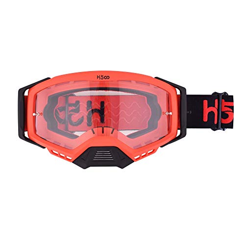 SGTTX Gafas de motocross Antivaho Antipolvo Gafas transparentes para motocicleta MTB Sendero de descenso Dirt Jump Ciclismo Off Road Racing Gafas MX con gafas de motocicleta Tear Off