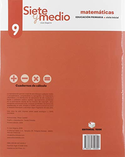 Siete y medio. Cuaderno 09 (ed. 2019)