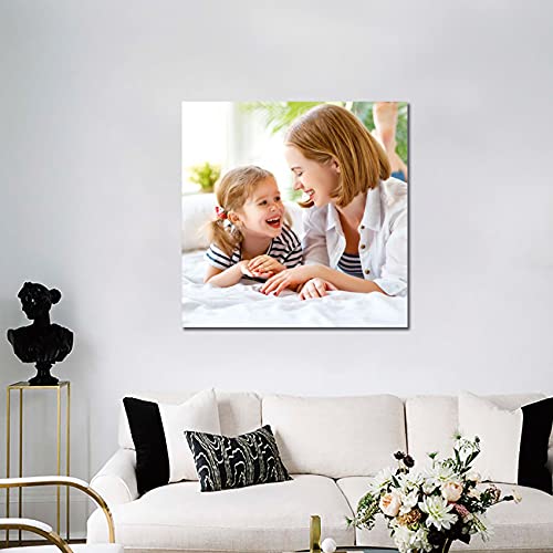 Sin marco Impresiones en lienzo personalizadas Hermosas fotos en lienzo de familia y mascotas Imagen Foto personalizada Impresión de Imagen Sala de estar Cocina Baño Dormitorio Decoración 70×70cm