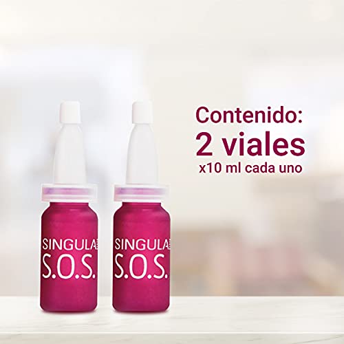 SingulaDerm - XPERT S.O.S. 2 viales x 10 ml cada uno - Efecto botox-like inmediato - Sérum facial - Tratamiento antiedad - Rellenador de arrugas