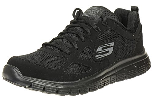 Skechers Burns 52635-bbk, Zapatillas Hombre, Negro (Black 52635/Bbk), 42 EU