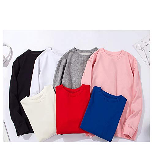 Sky Cloud Camisetas gráficas de la Margarita de Las Mujeres de Manga Larga Sudadera Delgada Pullover Casual Lindo Crewneck Tops (Color : Rose Gold, Size : Medium)