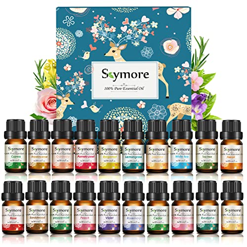 Skymore Aceites Esenciales 100% Natural Aromaterapia Aceite para Difusor Menta, Árbol de Té, Limoncillo, Lavanda, Eucalipto, Naranja Dulce, Romero