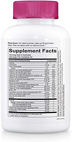 Smarty Pants Women's Complete Multivitamin Dietary Supplement Netcount (240 Gummies), 240Count