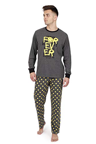 Smiley - Pijama hombre Forever hombre color: MARENGO talla: large