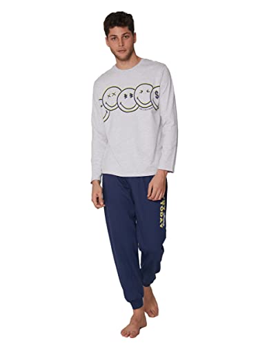 Smiley Pijama Manga Larga Enjoy Today para Hombre