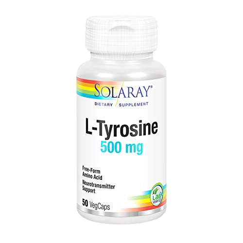 Solaray L-Tyrosine 500mg | L-Tirosina | 50 VegCaps