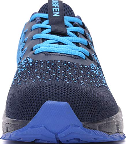 SOLLOMENSI Zapatillas de Deporte Hombres Mujer Running Zapatos para Correr Gimnasio Sneakers Deportivas Padel Transpirables Casual Montaña 40 EU H Azul