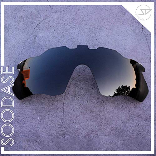 SOODASE Para Oakley Radar Pace Gafas de sol Negro Lentes de repuesto polarizadas