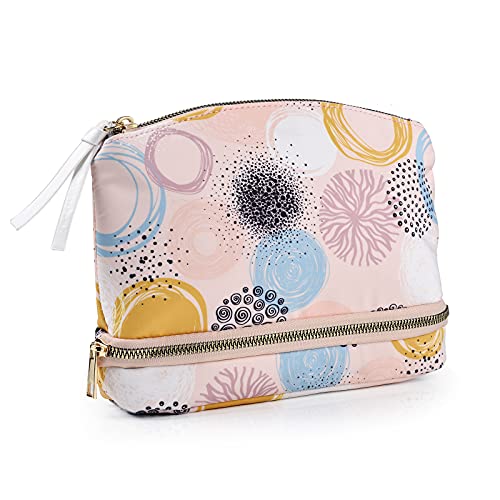 Sophinya Estuches de Maquillaje, Bolsa de Cosméticos de Poliéster 100% Reciclado, Estuches de Maquillaje, Bolsa de Aseo para Viaje, Organizador de Accesorios para Mujeres y Niñas - 24*18*6