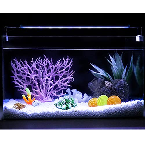 SoundZero 2 Piezas decoración de Coral Artificial para Acuario, Ornamento Artificial de Coral, Coral Planta Ornamento, Decoración Artificial Mar Planta para Acuario Tanque Pescados(Azul + Rosa