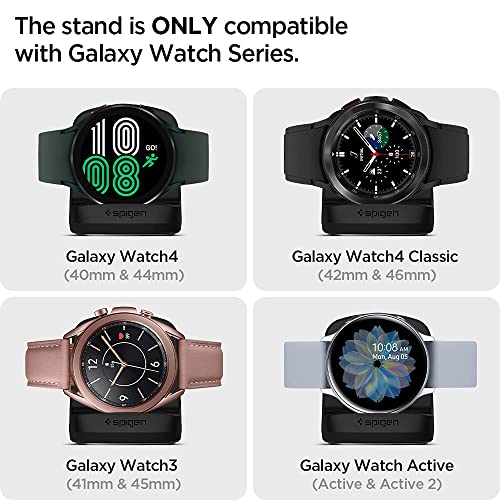 Spigen S352 Compatible con Galaxy Watch 4 Base de Carga/Galaxy Watch 3 Base de Carga/Galaxy Watch Active Base de Carga - Negro