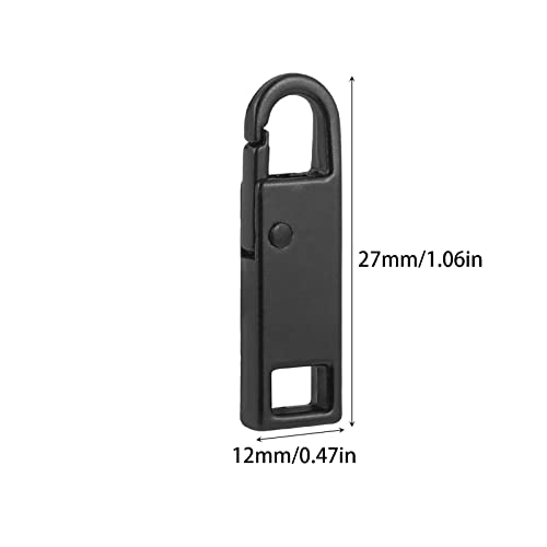 Srup 8 Piezas Cremallera Deslizante Pull Tab, Zipp Puller Reparación, Zip Fixer, Repuesto Deslizador Fijador de Cremallera de Reparación, para Ropa Chaquetas Bolsillos Tienda Equipaje Maleta Mochila