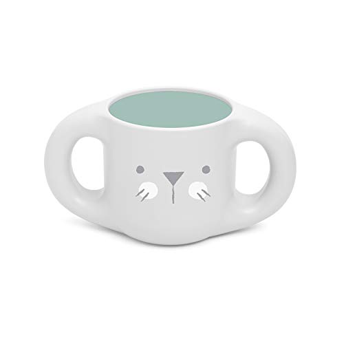 Suavinex, Set Vajilla Aprendizaje Bebés +6 Meses Premium. Taza + Plato + Bol + Mantel + Cuchara. Vajilla Apta Para Lavavajillas y Microondas, 5 piezas, Color Verde. Hygge Collection