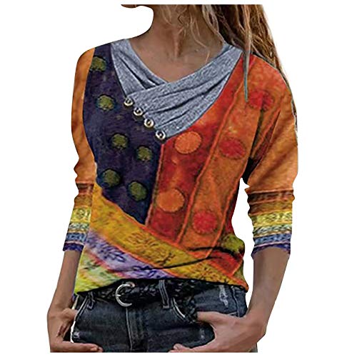 Sudadera para Mujer,Moda Manga Larga Casual Fuera del Hombro Sudaderas Cortos Cuello Redondo Jersey Mujer Otoño Primavera Blusa Tops Tumblr Suéter Mujer Abrigo Deportiva vpass