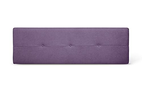 SUENOSZZZ - Cabecero de Madera Jazmin, tapizado Acolchado, en Tela Rio13 Color Lila Cabeceros Madera para Dormitorio | Cama Matrimonio | Cama Juvenil | Camas de 135 cm, 140 cm, 150 cm, 160 cm