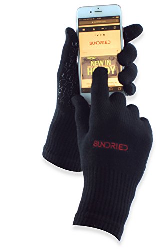 Sundried Ciclo del deporte Running guantes del tacto de la tecnología de la pantalla transpirable bambú antideslizante del gel de silicona