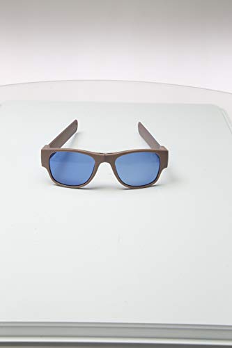 Sunfold Accent Gafas de Sol Enrollables, Hombre, Gris y Azul, Talla Única