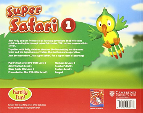 Super Safari Level 1 Pupil's Book with DVD-ROM (Super Minds) - 9781107476677