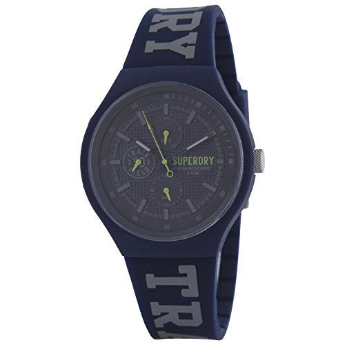 Superdry Reloj Analogico para Hombre de Cuarzo con Correa en Silicona SYG188UU