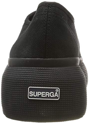 SUPERGA 2287-cotw, Zapatillas Deportivas Mujer, Nero Full Black 996, 38 EU