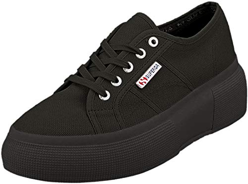 SUPERGA 2287-cotw, Zapatillas Deportivas Mujer, Nero Full Black 996, 38 EU