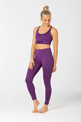 super.natural Sujetador deportivo para mujer., morado, S