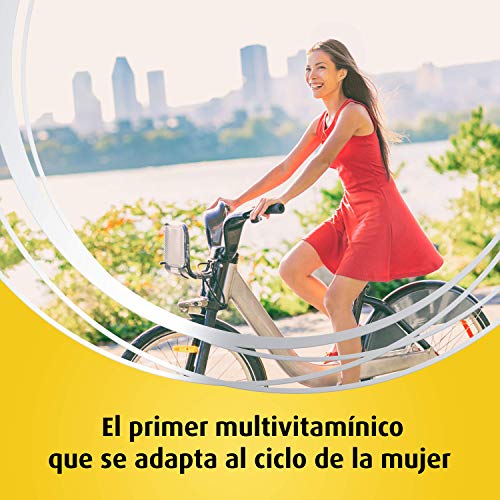 Supradyn Activo Mujer Multivitaminas con Vitaminas, Minerales, Coenzima Q10 y Manzanilla, una Ayuda de Energía y Vitalidad durante el Ciclo de la Mujer, Sin Gluten y Lactosa, 21 + 7 Comprimidos