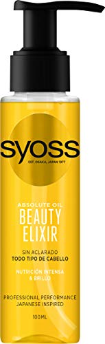 Syoss - Tratamiento Beauty Elixir Oil, 100 ml, Para todo tipo de cabellos, Nutrición intensa y brillo, Cabello como recién salido de la peluquería