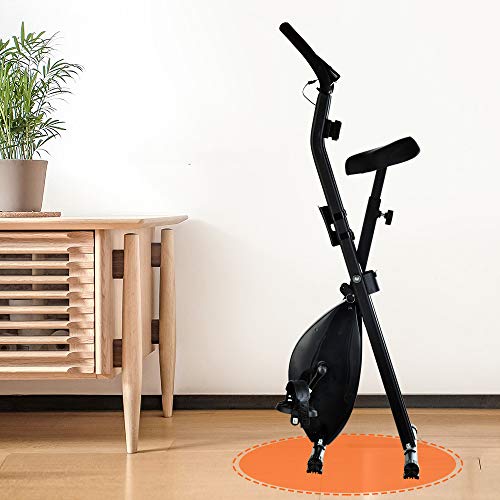 T-LoVendo TLV-XB01 Bicicleta Estatica Plegable Tipo X Entrenamiento Fitness Cardio Pantalla LCD, Negro